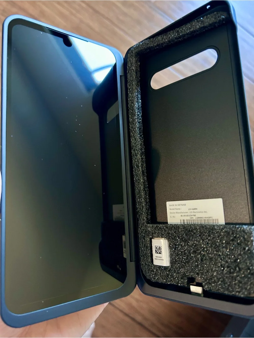 *Open box* LG Dual Screen Case for LG V60 ThinQ 5G Phone - Black WITH MAGNETIC D